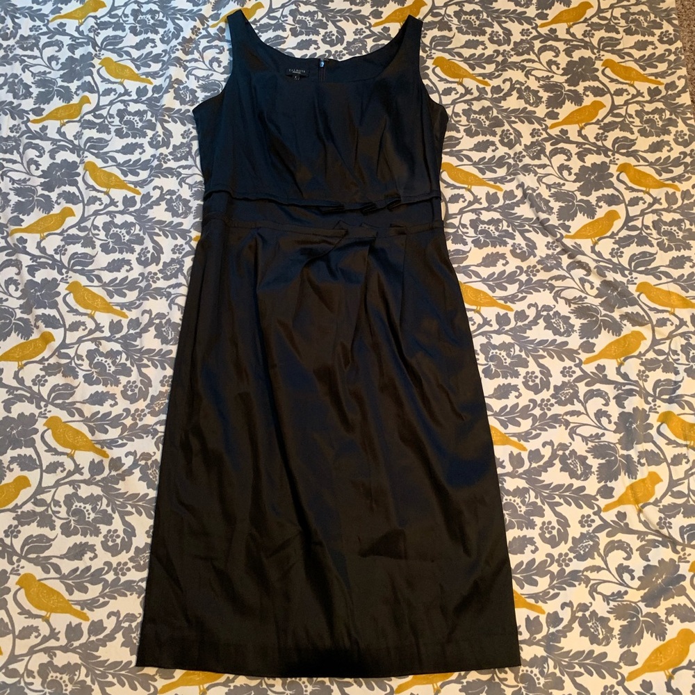 Talbots Black Sleeveless Midi Dress